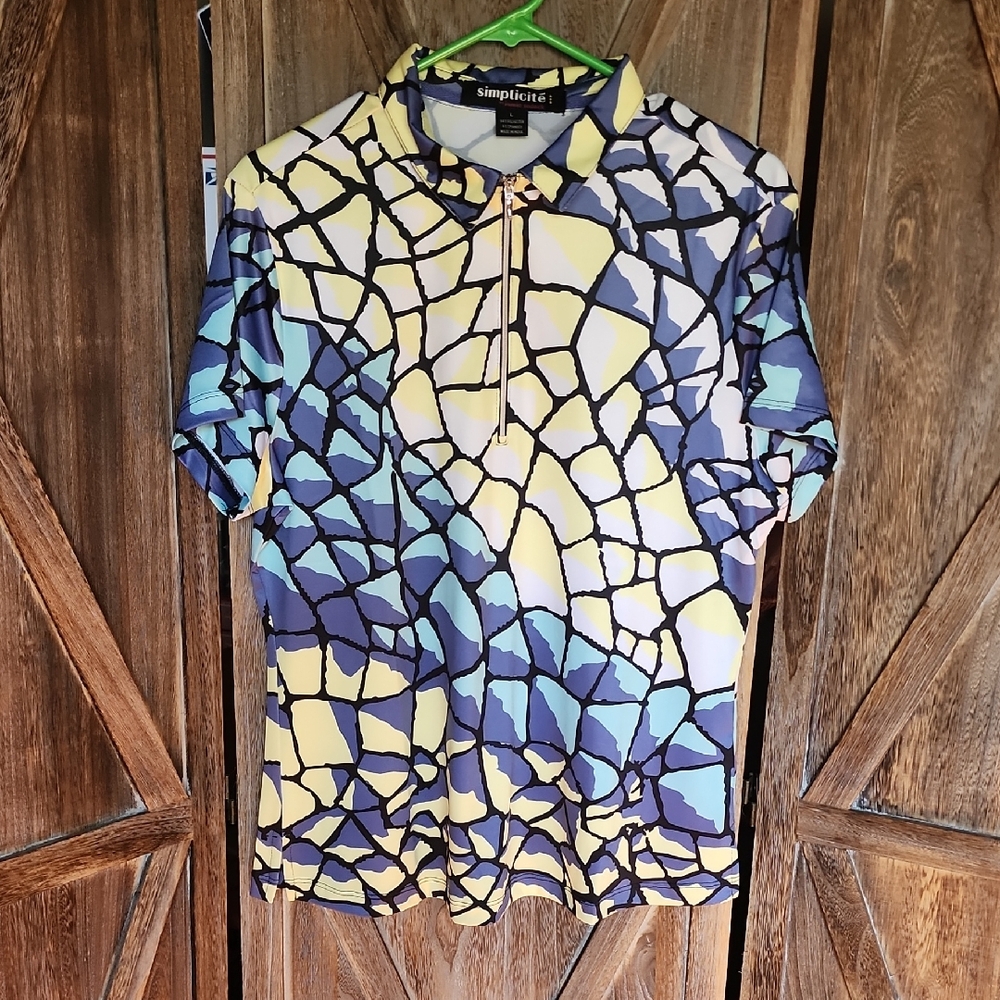Jamie Sadock Ladies Abstract Polo